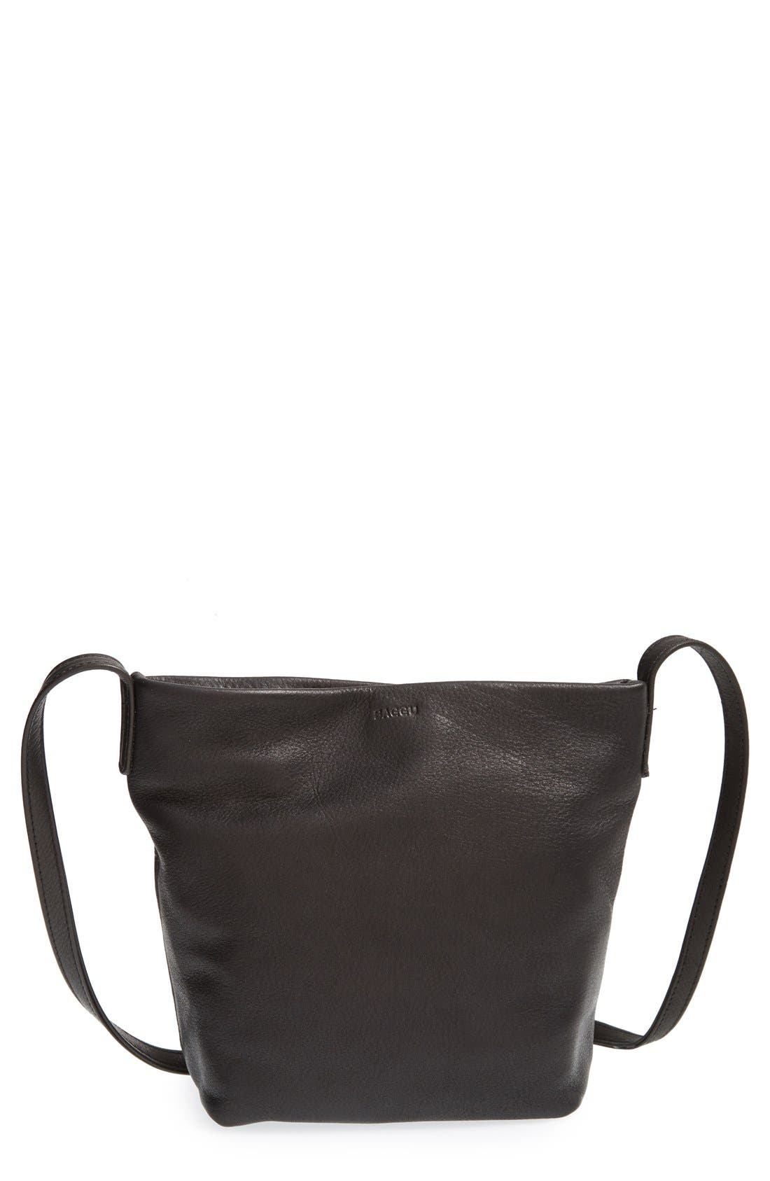 Baggu <sup>®</sup> Leather Crossbody Bag, Main, color, 