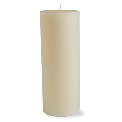 Tag Ivory Pillar Candles Unscented Drip-free Long Burning Set In Brown