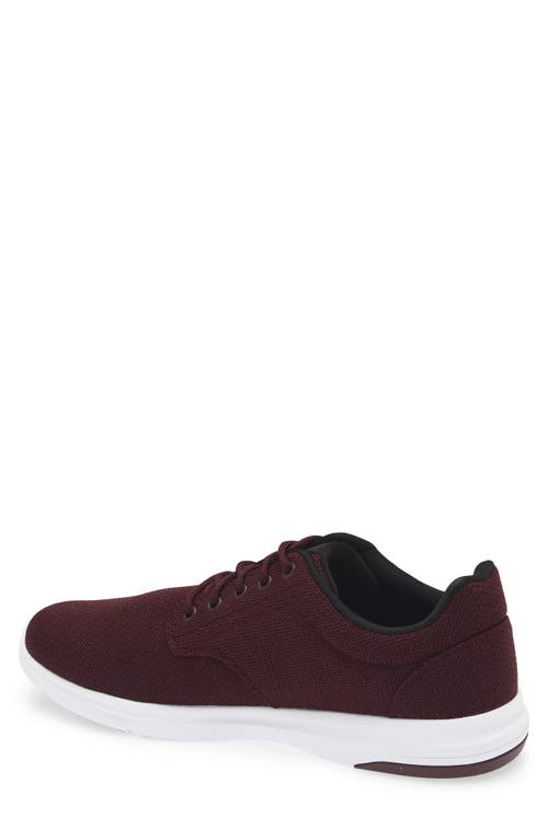 Travismathew The Daily Ii Knit Sneaker In Burgundy