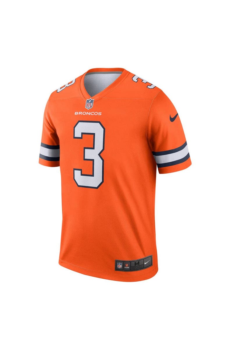Nike Men's Nike Russell Wilson Orange Denver Broncos Alternate Legend Jersey, Alternate, color, 
