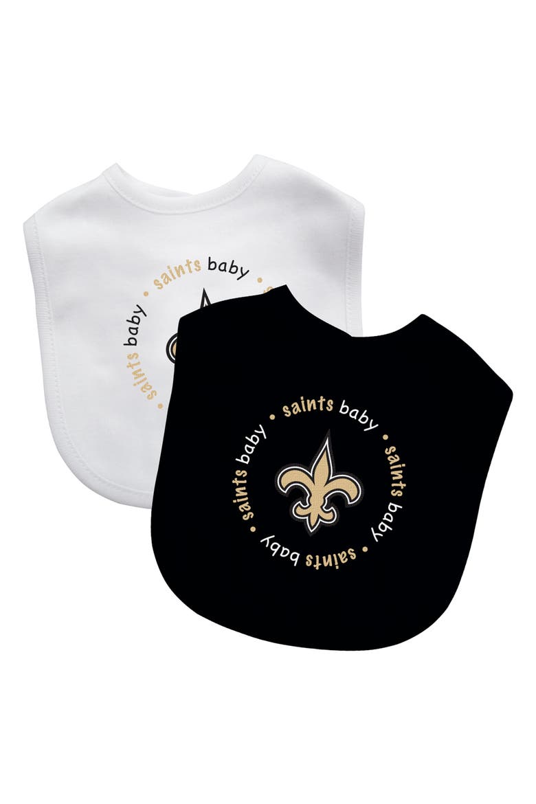 New Orleans Saints - Baby Bibs 2-Pack, Main, color, Black