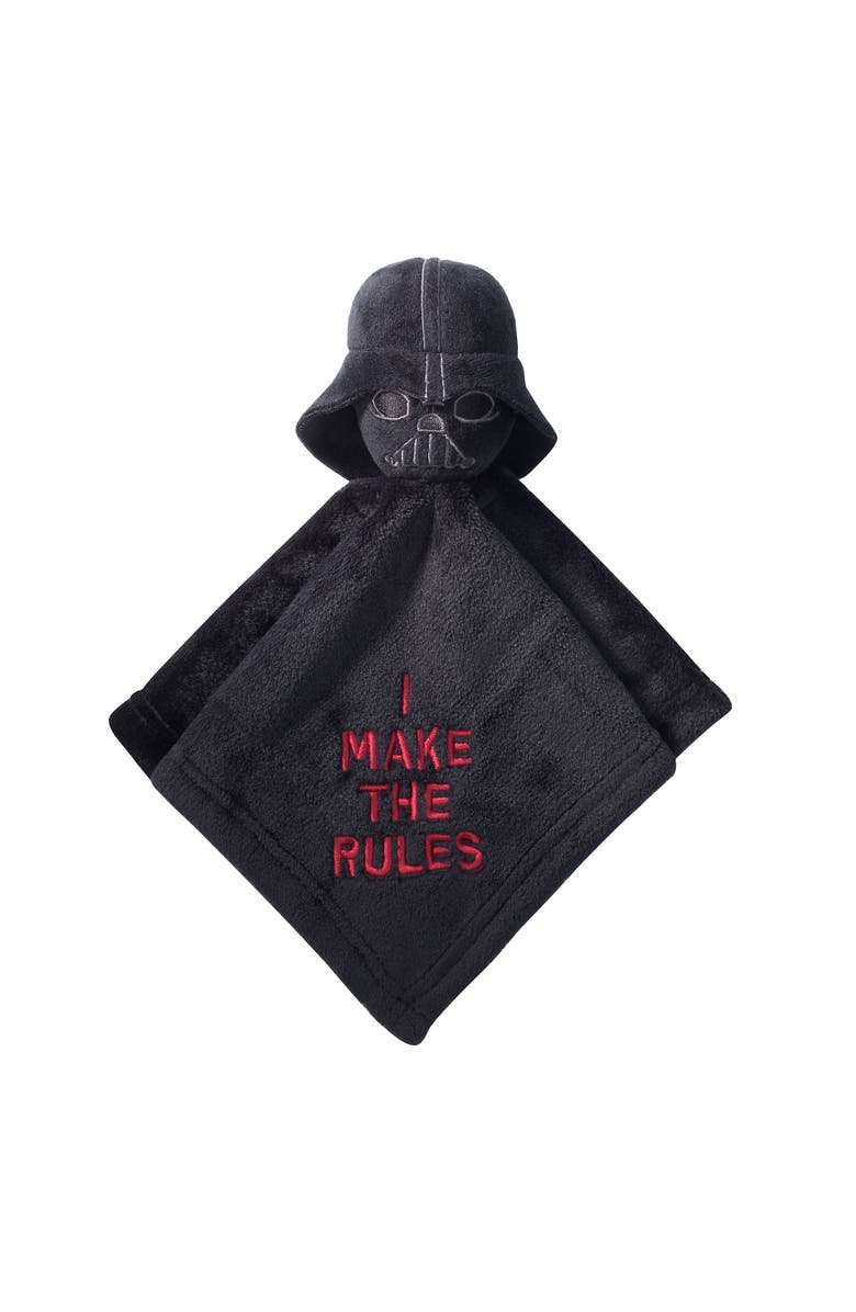 Lambs & Ivy Star Wars Darth Vader Wearable Blanket & Lovey Baby Gift Set - 2pc, Alternate, color, Black