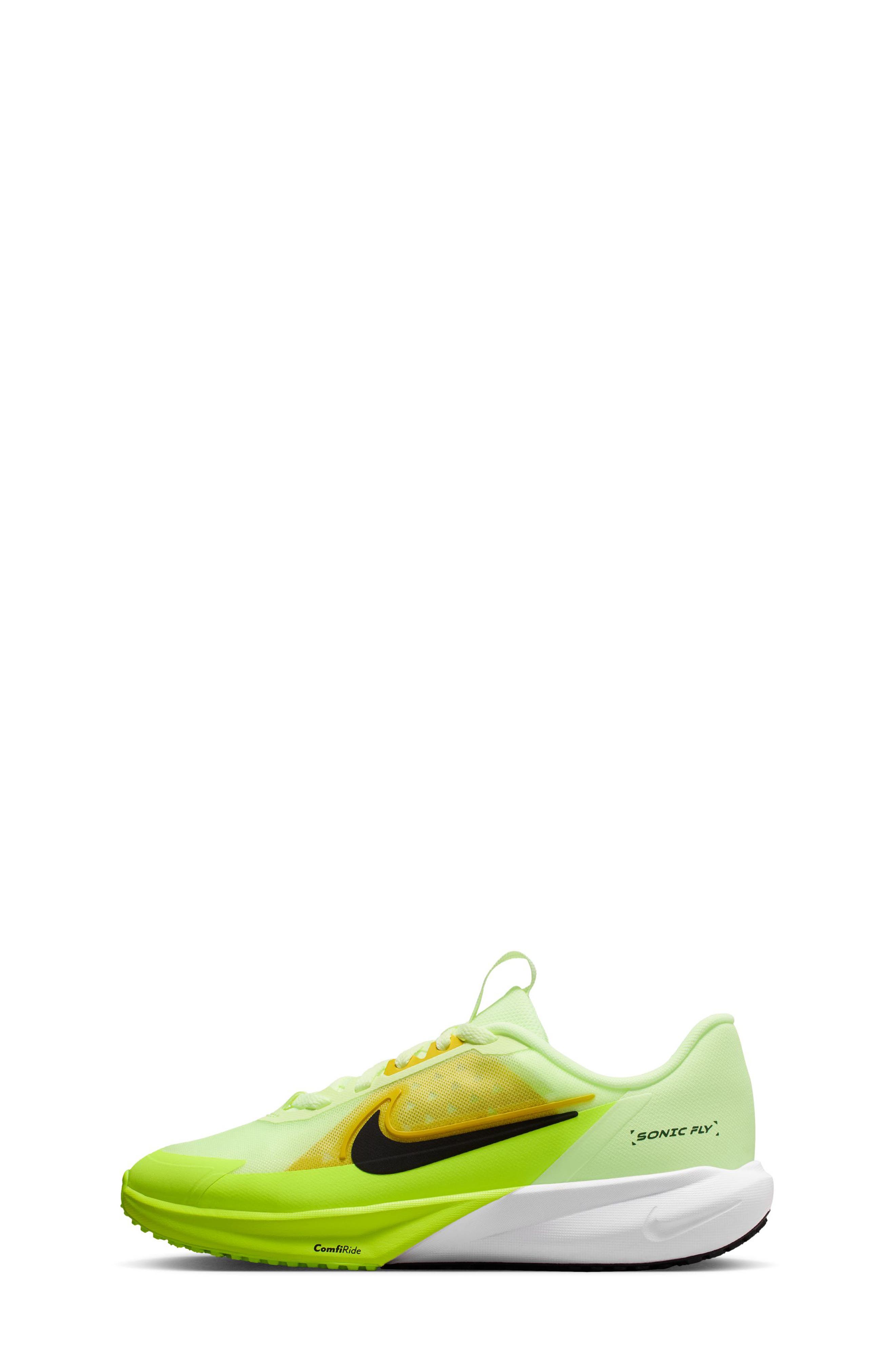 Nike Kids' Sonic Fly Running Shoe, Alternate, color, Barely Volt/ Citron/ Black