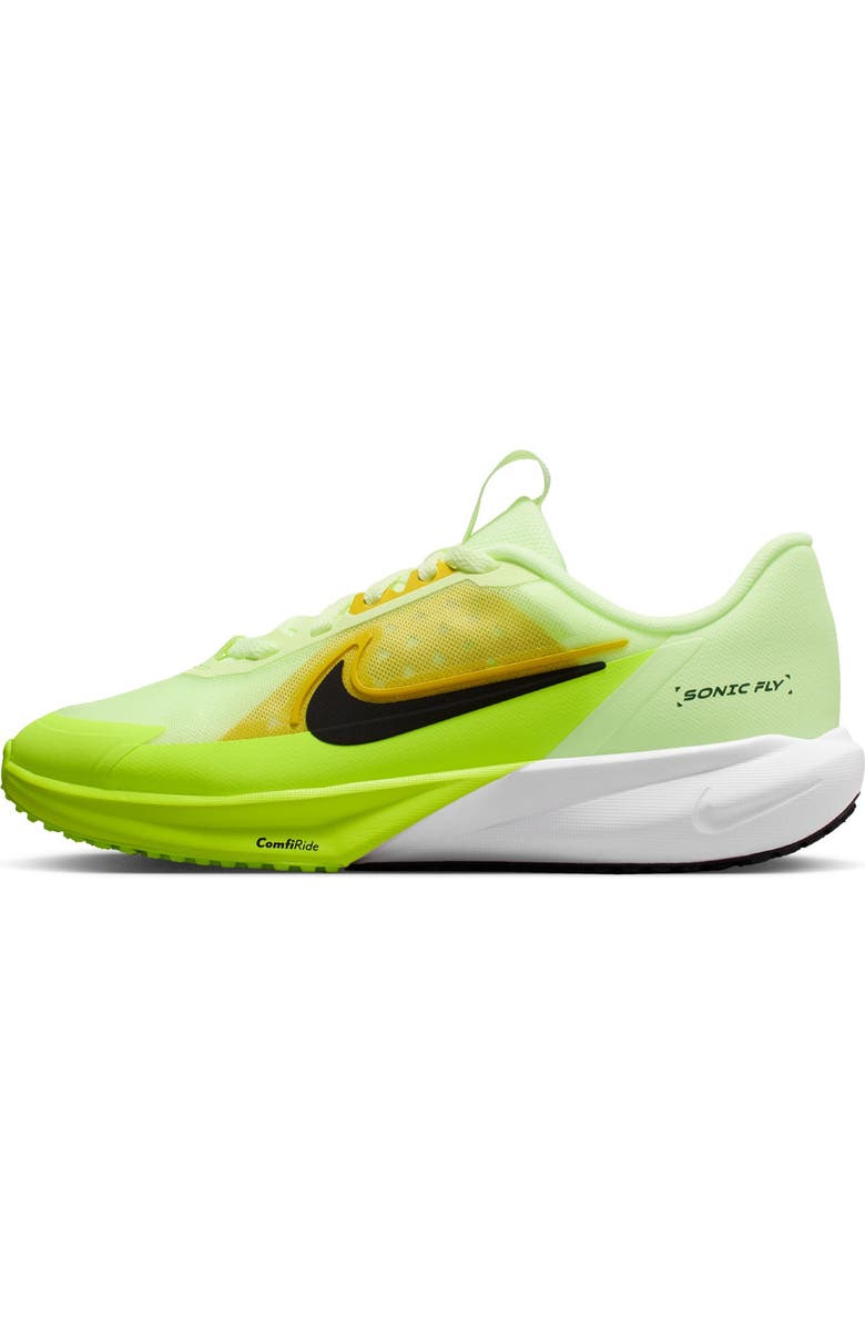 Nike Kids' Sonic Fly Running Shoe, Alternate, color, Barely Volt/ Citron/ Black