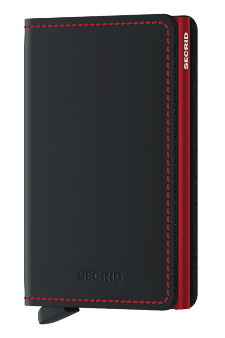 Slimwallet Matte, Main, color, Black-Red