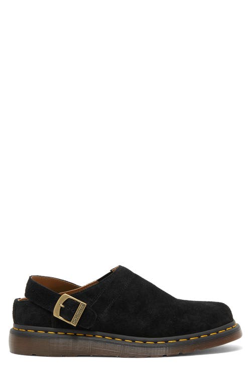 Dr. Martens' Black Isham Desert Oasis Suede Mules In Black