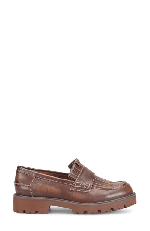 Korks Frida Kiltie Fringe Loafer In Brown