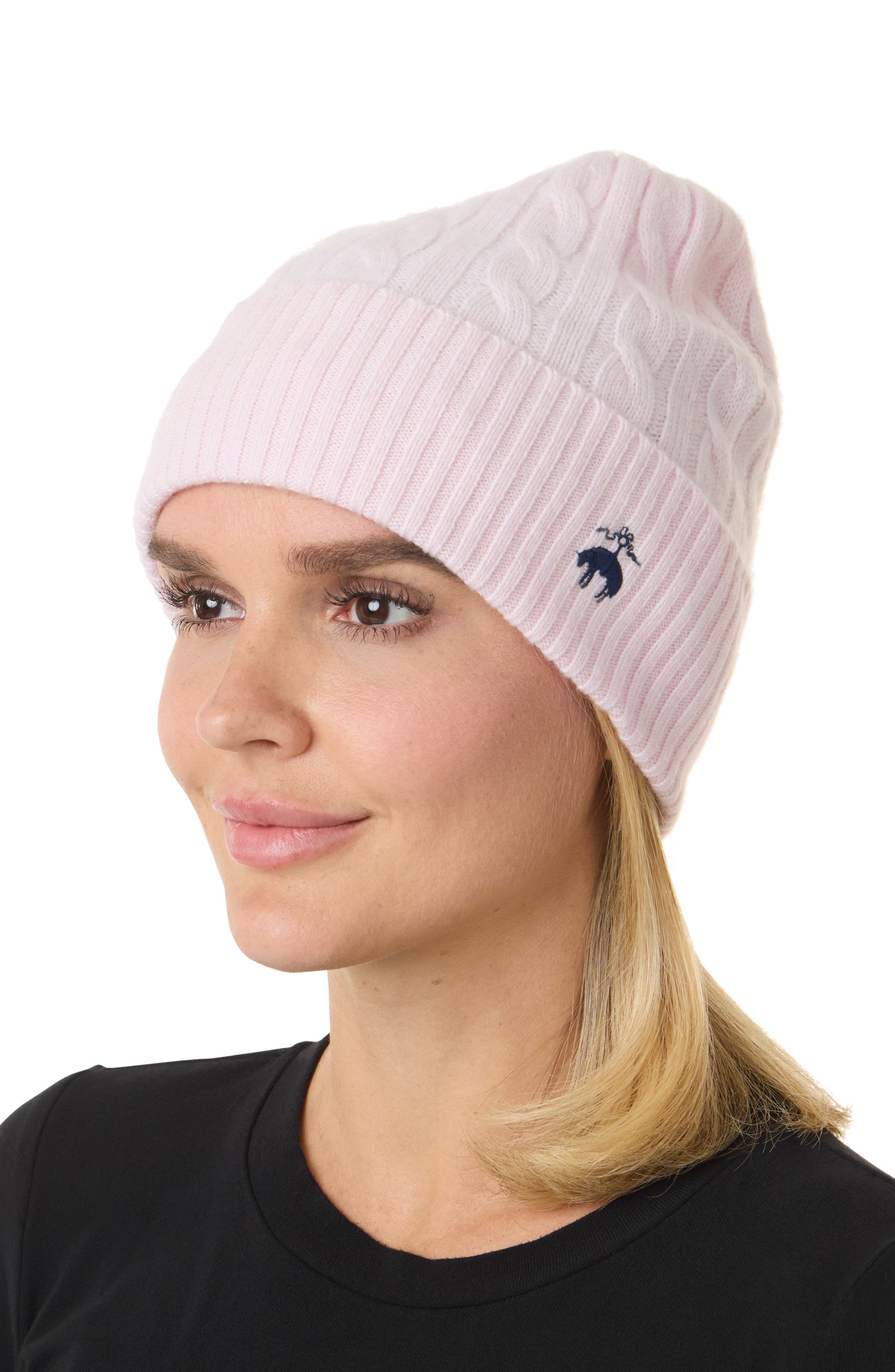 Wool & Cashmere Cable Beanie