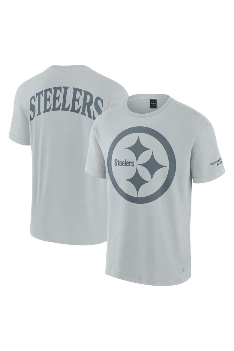 Unisex Fanatics  Gray Pittsburgh Steelers Elements Iconic T-Shirt, Main, color, Gray