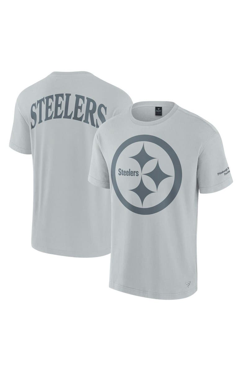 FANATICS Unisex Fanatics  Gray Pittsburgh Steelers Elements Iconic T-Shirt, Main, color, Gray