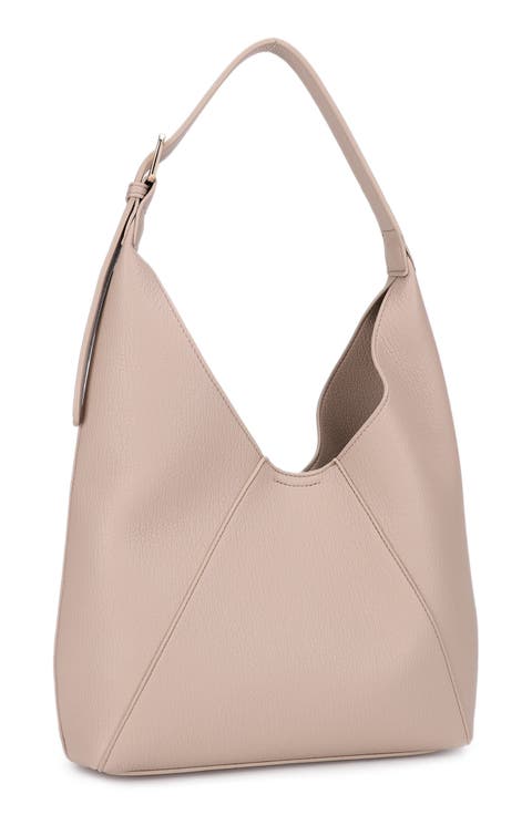 Peyton Medium Faux Leather Hobo Bag