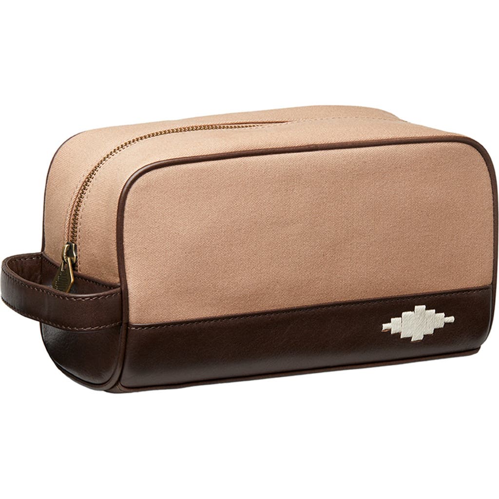 pampeano Hombre Leather Dopp Kit in Brown/sand/cream at Nordstrom