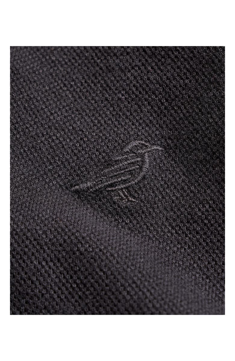 Billy Reid Yellowhammer Cotton & Linen Knit Button-Up Shirt, Alternate, color, Black