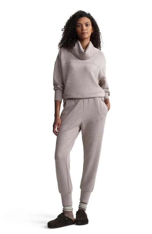 Varley The Slim Cuff Pants In Taupe Marl Fleck