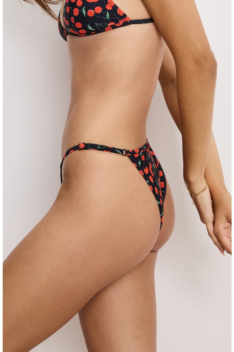 Cherry Perfect Fit Bikini Bottoms, Alternate, color, BLACK CHERRIES003