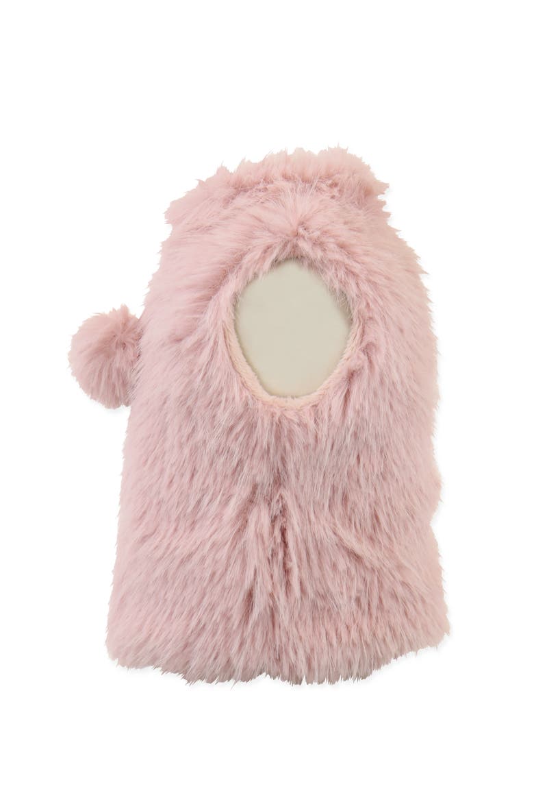 Faux Fur Zip Front Vest, Alternate, color, Berry Rain Shag