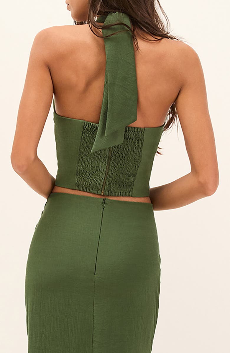 ViX Paula Hermanny Taylor Cover-Up Halter Top, Alternate, color, Green