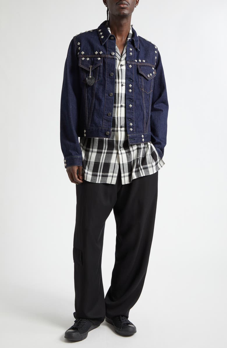 Yohji Yamamoto Drawstring Waist Cargo Pants, Alternate, color, Black