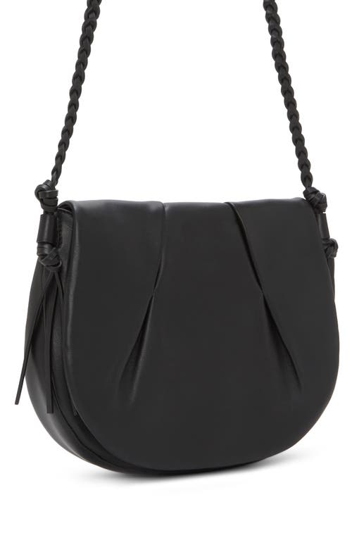 Vince Camuto Espen Leather Saddle Bag In Black