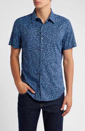 Bonobos Slim Fit Floral Short Sleeve Stretch Button-Up Shirt