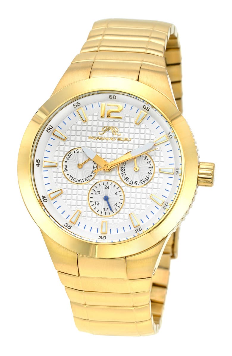 PORSAMO BLEU Men's Luca Bracelet Watch, 44mm, Main, color, 