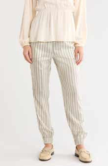 Striped Tapered Trousers