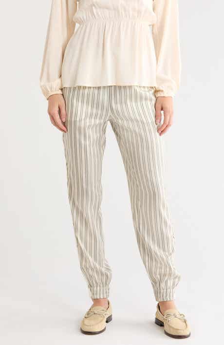 Striped Tapered Trousers