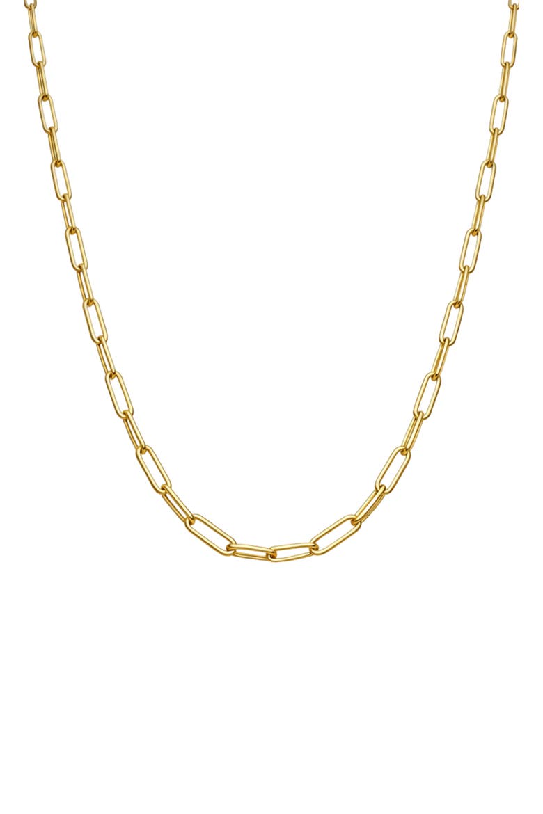 Paperclip Necklace, Main, color, GOLD