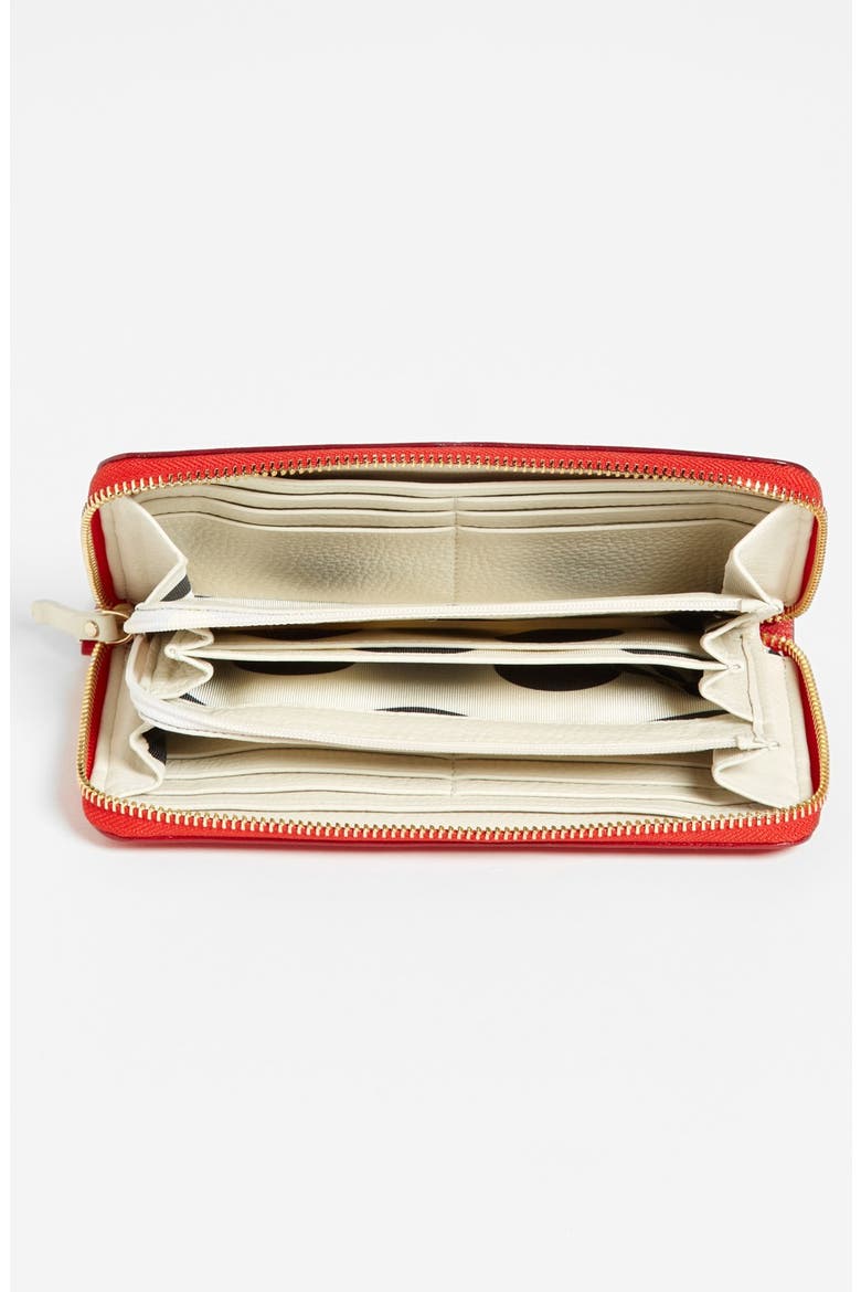 'mikas pond - lacey' zip around wallet, Alternate, color, GARNET