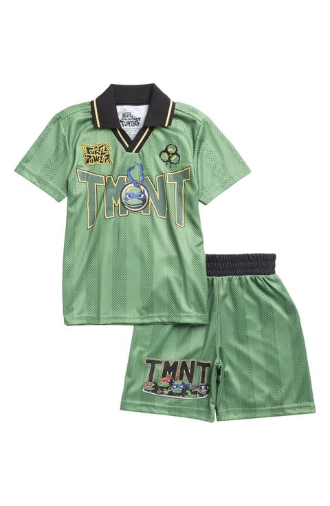 Kids' Teenage Mutant Ninja Turtles Basketball Johnny Collar Jersey & Shorts Set (Little Kid)