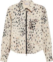 Moncler Animalier Print Zip Front Shirt