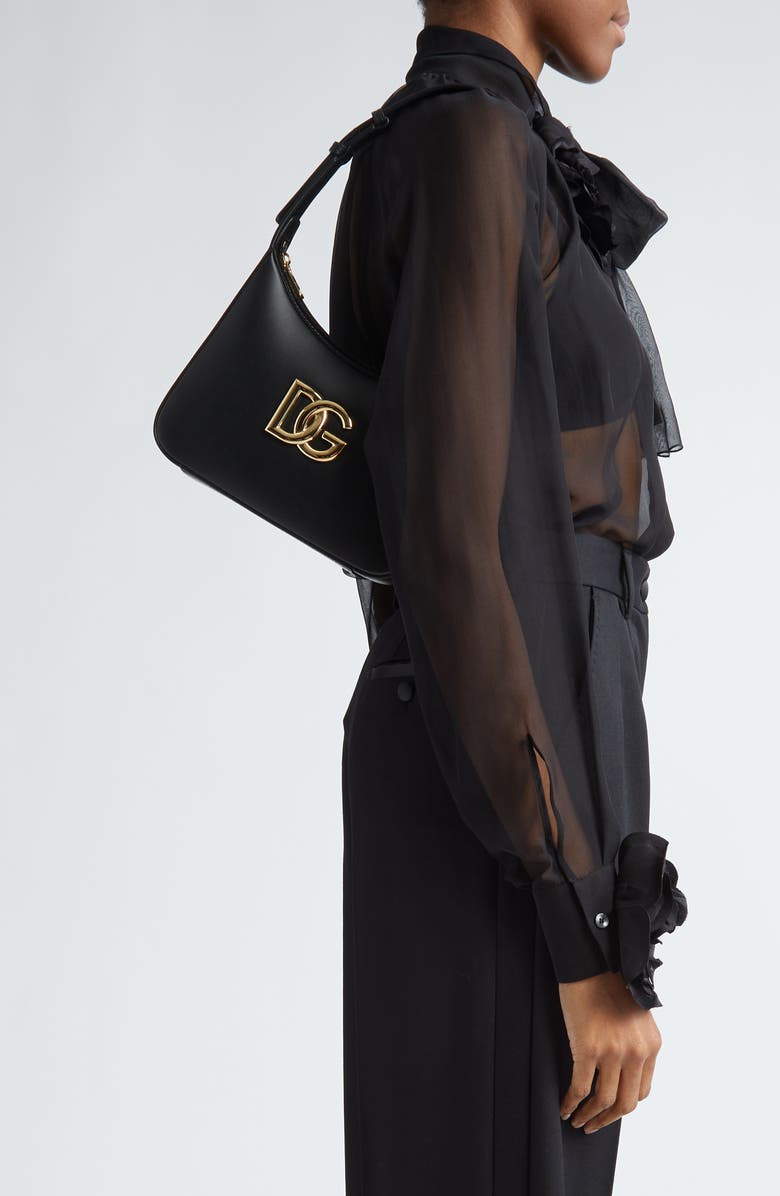 Dolce&Gabbana Small 3.5 Leather Shoulder Bag, Alternate, color,