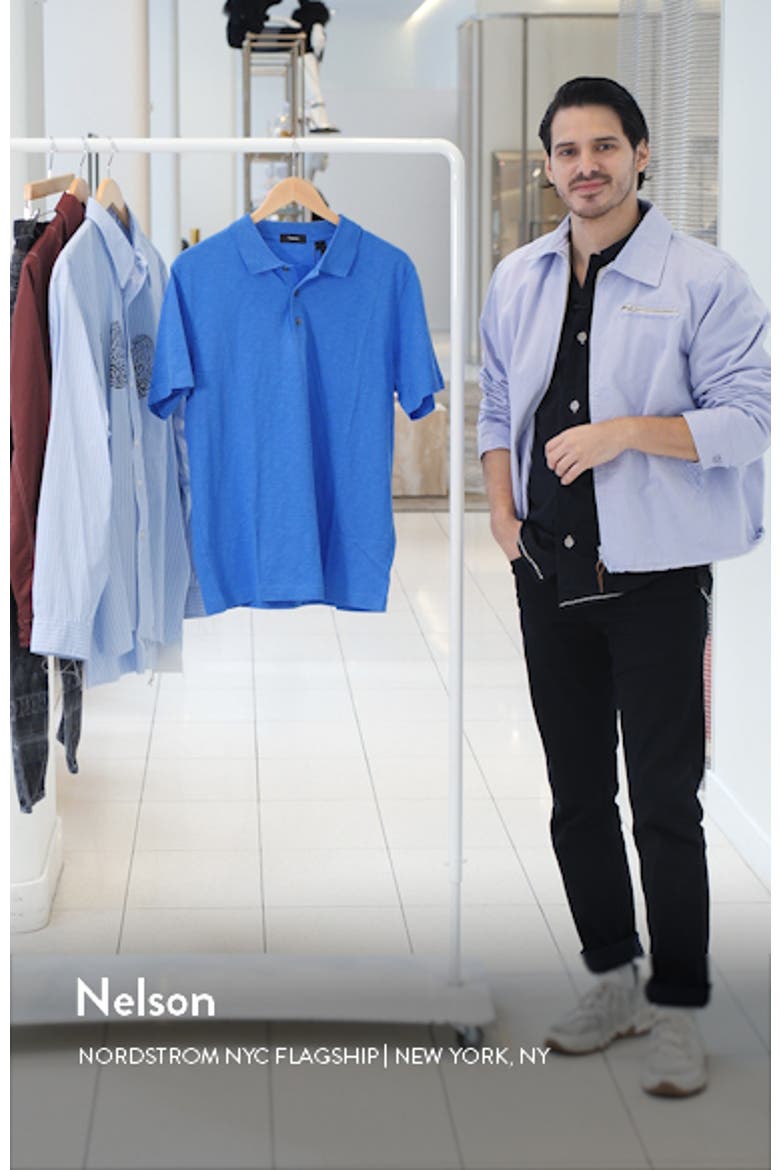 Bron in Cosmos Slub Cotton Polo Shirt video