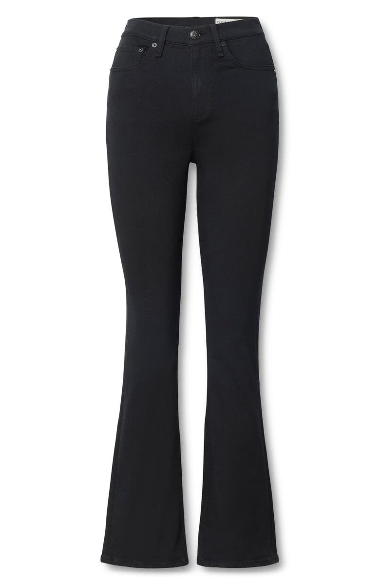 rag & bone Flexi Peyton Mid Rise Full Length Bootcut Jeans, Alternate, color, Black