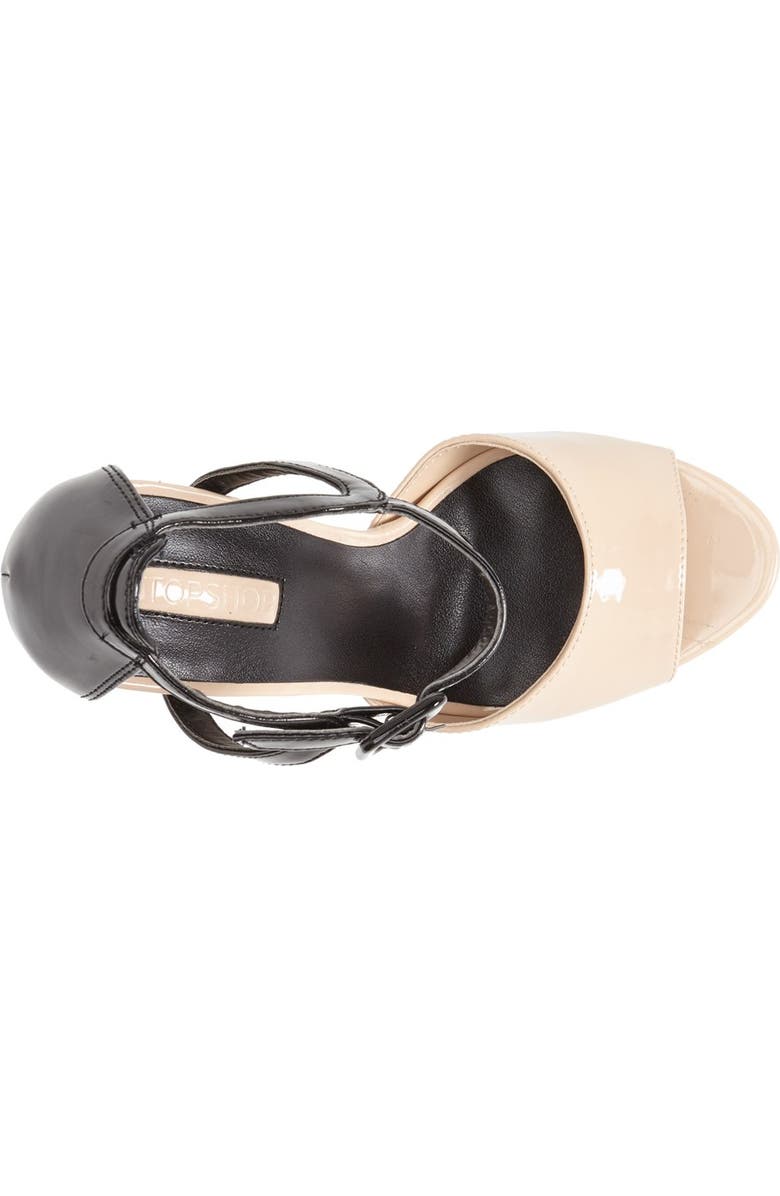 Topshop 'Lena' Ankle Strap Platform Sandal, Alternate, color,