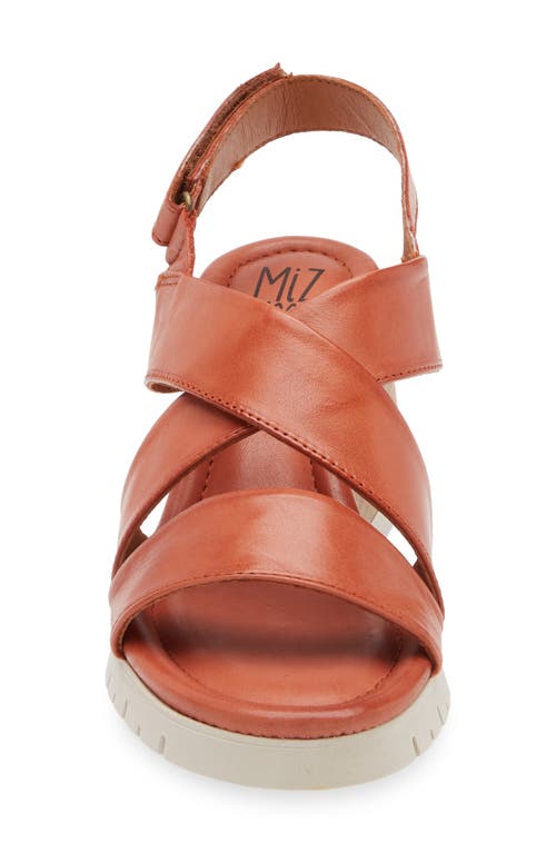 Miz Mooz Morgana Wedge Sandal In Brick