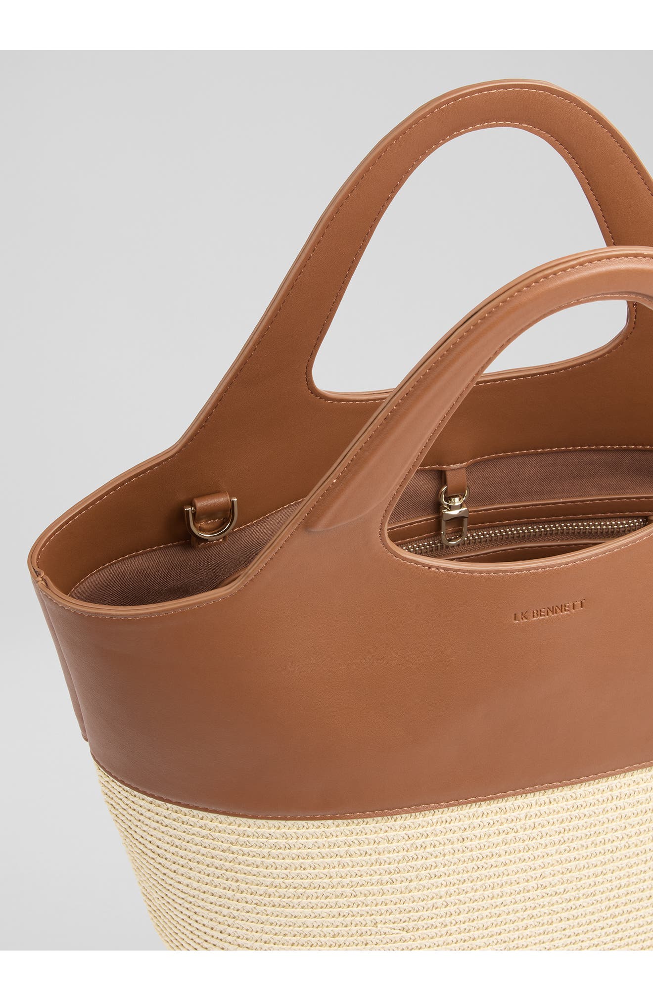 LK Bennett Carly Shoulder Bag, Alternate, color, Natural/ Tan