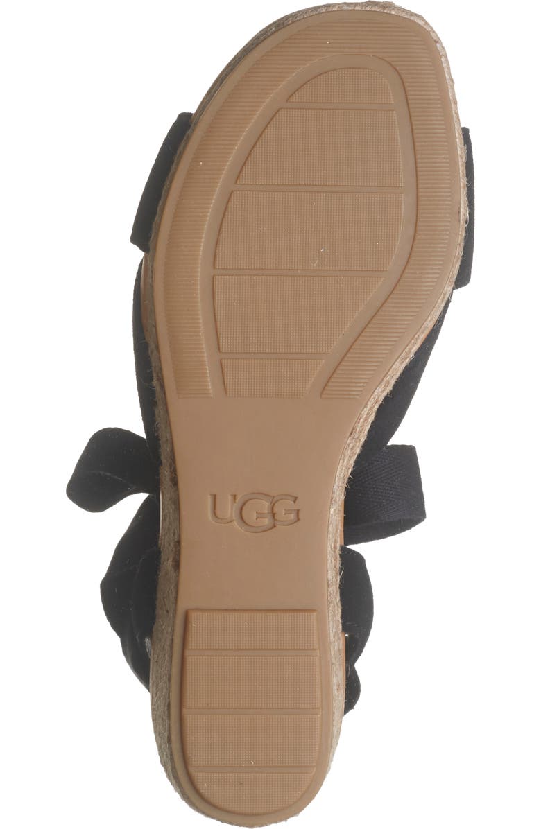 UGG<sup>®</sup> Taia Ankle Tie Wedge Sandal, Alternate, color,