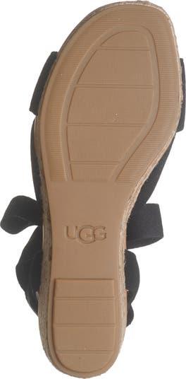 UGG® Taia Ankle Tie Wedge Sandal (Women) | Nordstromrack
