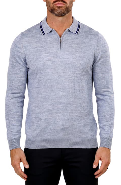 Quarter Zip Merino Wool Sweater