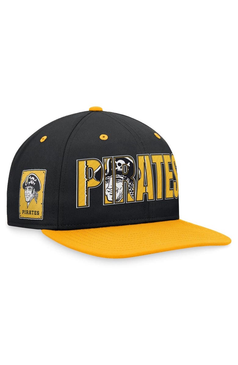 Nike Men's Nike Black Pittsburgh Pirates Cooperstown Collection Pro Snapback Hat, Main, color,