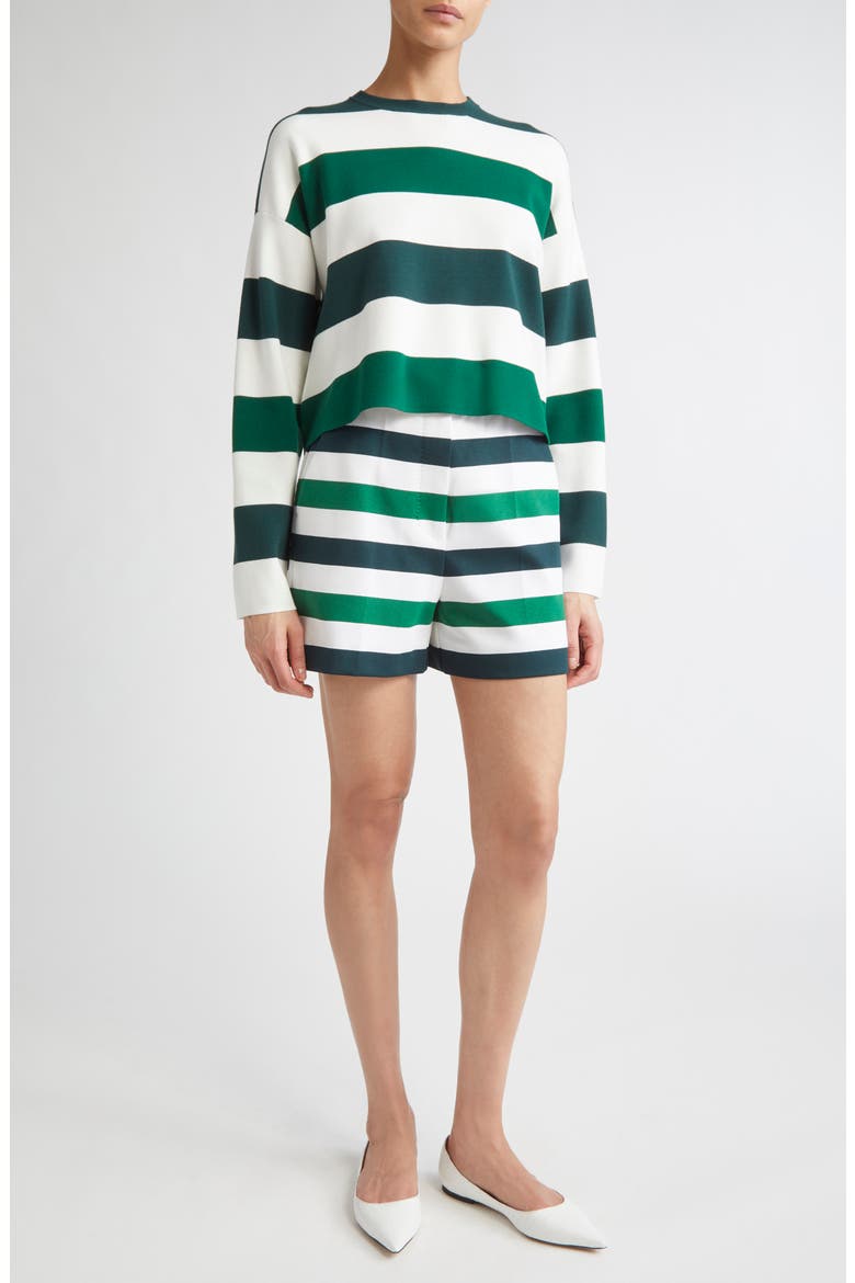 Jesone Stripe Milano Knit Sweater, Alternate, color, SKY BLUE