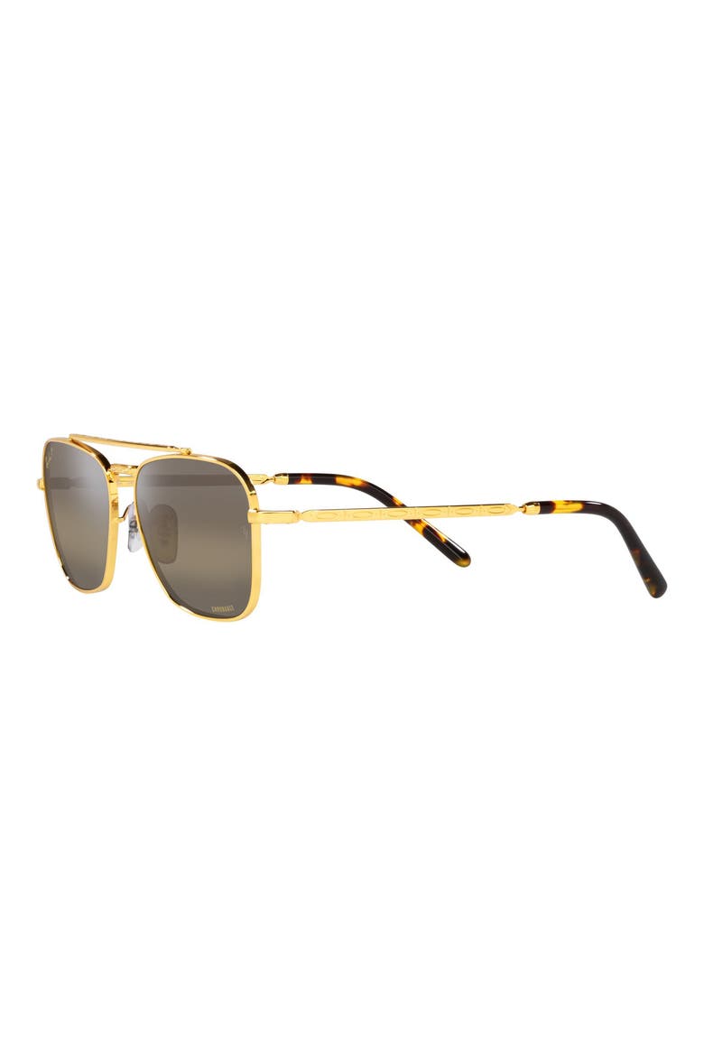 New Caravan 58mm Polarized Square Sunglasses, Alternate, color, YELLOW