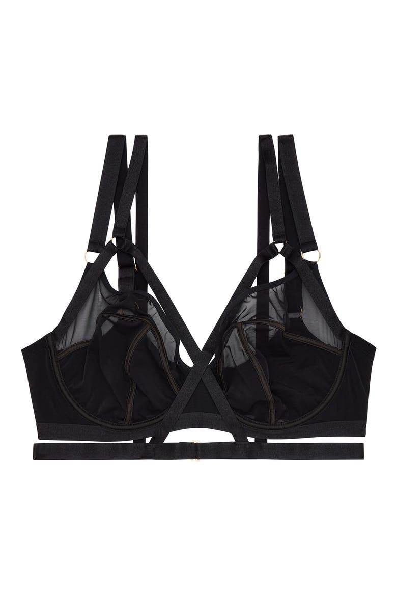 Felicity Underwire Balcony Bra, Alternate, color, BLACK