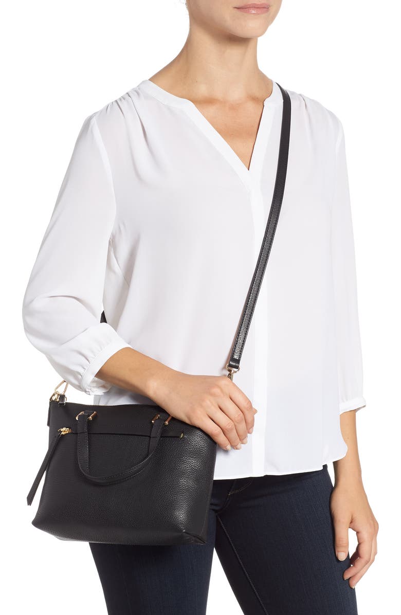 Nordstrom Lexa Leather Crossbody Bag, Alternate, color,