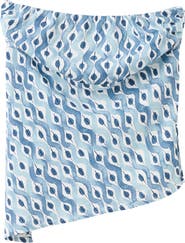 MANGO TEEN Print Asymmetric Strapless Top