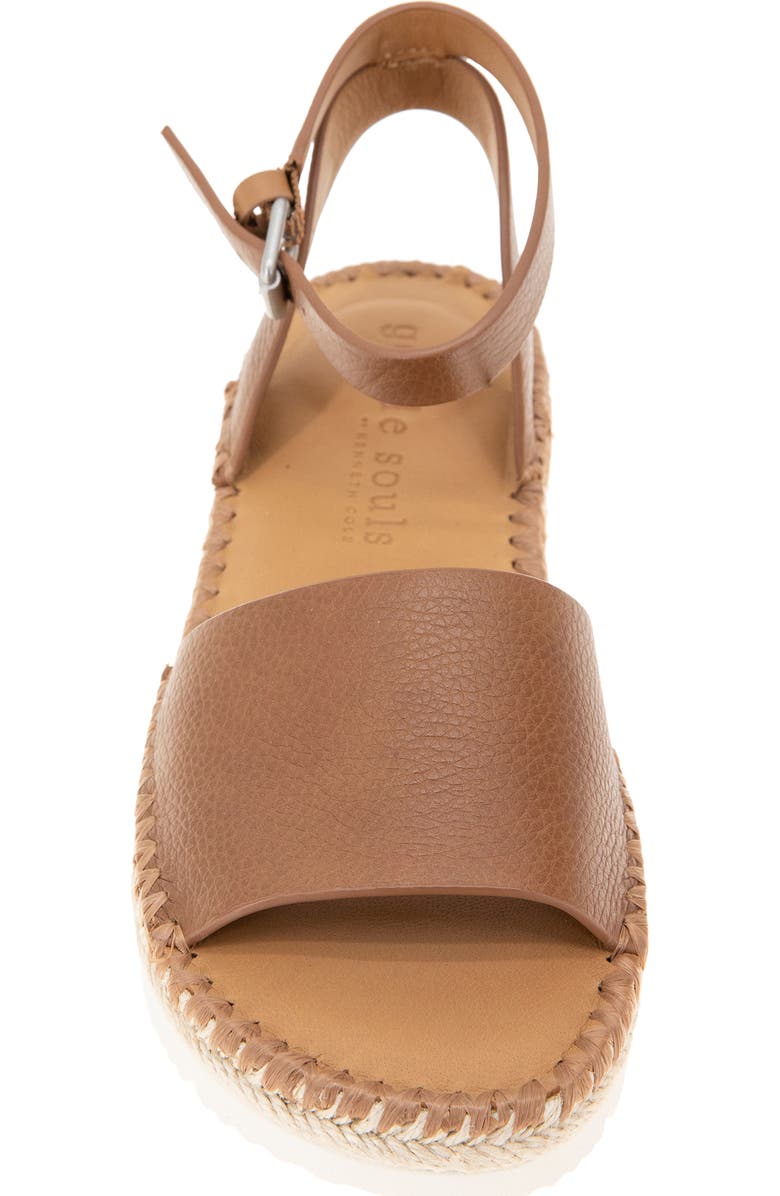 Gentle Souls Lucille Platform Sandal, Alternate, color, Luggage Leather