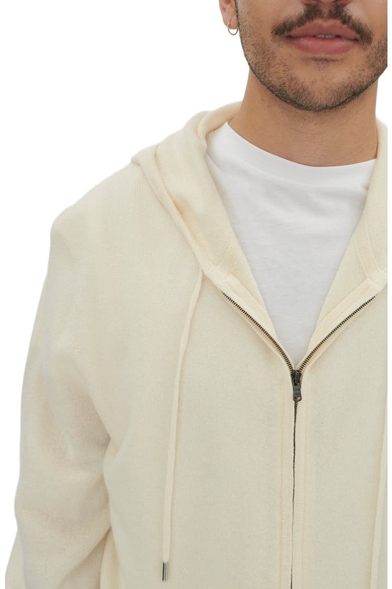 Cashmere Zip Hoodie, Alternate, color, marshmallow