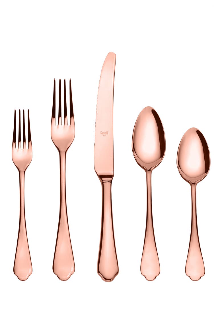 Dolce Vita 5-Piece Place Setting, Main, color, ROSE GOLD