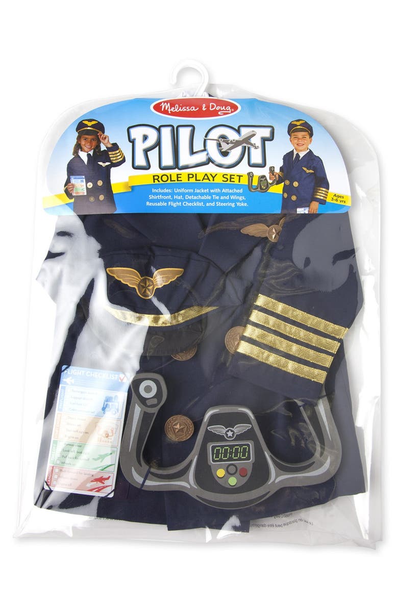 Melissa & Doug Pilot Role Play Set, Alternate, color, 